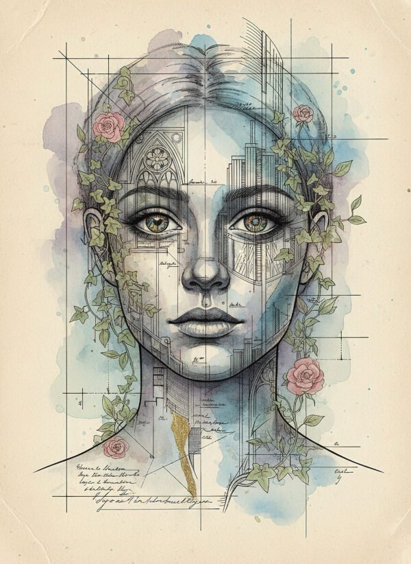 Ecos del Silencio — impresión giclée de arte contemporáneo, colección Metamorphōsis, estudio Umbra