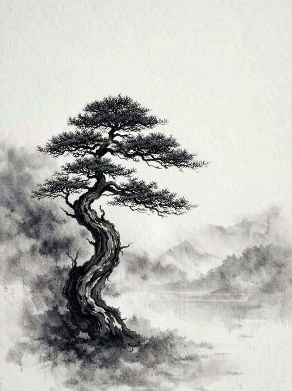Pinus Thunbergii — impresión giclée fine art, colección Bonsai, Umbra Studio