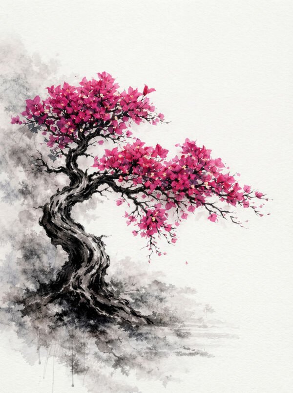Bougainvillea — impresión giclée fine art, colección Bonsai, Umbra Studio