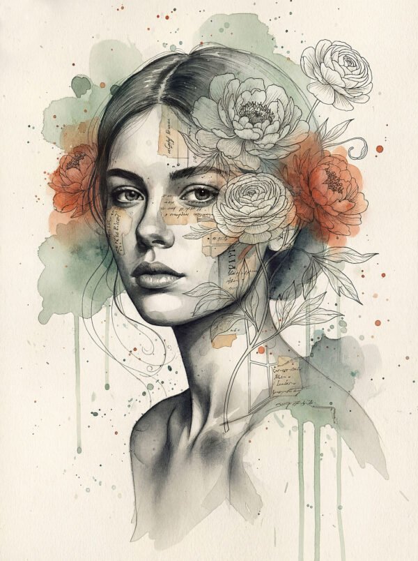 Hidden Nature — contemporary art giclée print, Metamorphōsis collection, Umbra studio