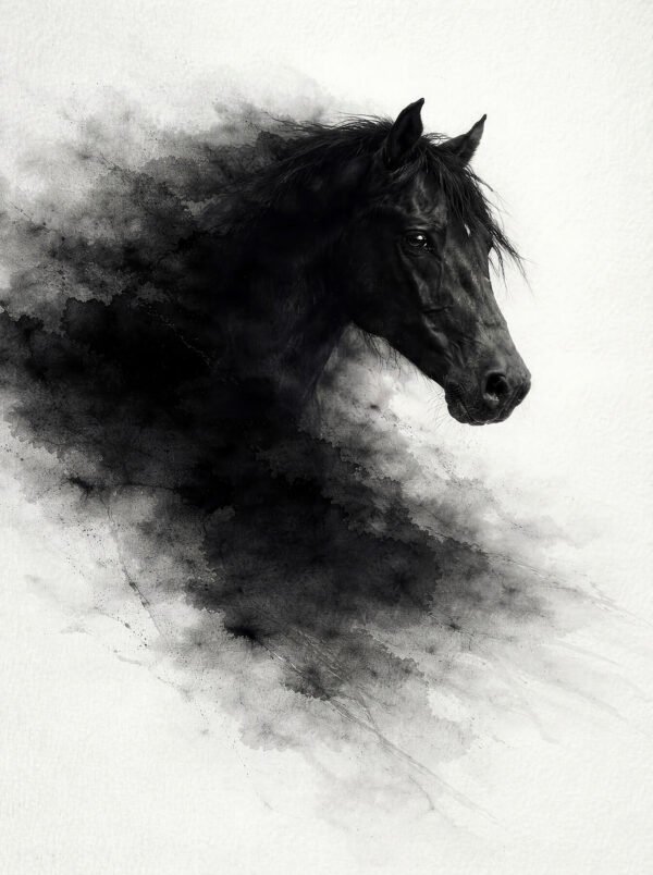 Obsidiano— impresión giclée de arte contemporáneo, colección Metamorphōsis, Umbra Studio