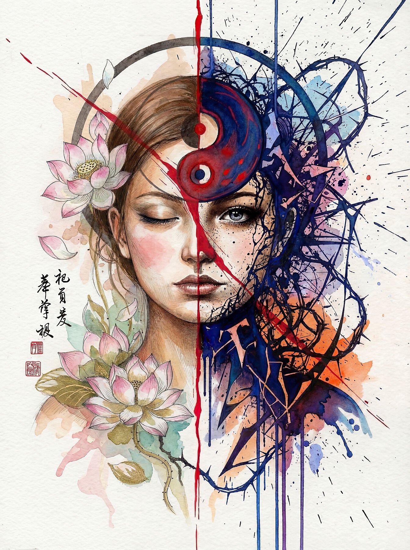 Punto Crítico — impresión giclée de arte contemporáneo, colección Metamorphōsis, Umbra Studio