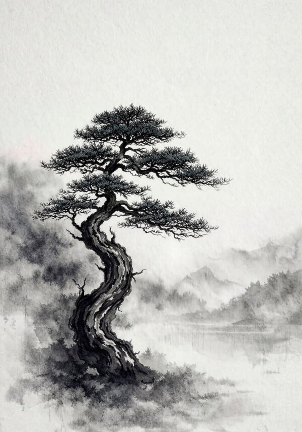 Pinus Thunbergii — fine art giclée print, Bonsai collection, Umbra Studio