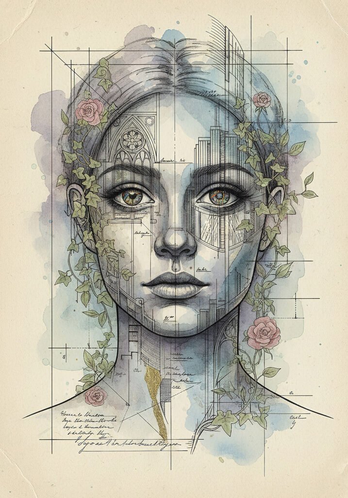 Ecos del Silencio — impresión giclée de arte contemporáneo, colección Metamorphōsis, estudio Umbra