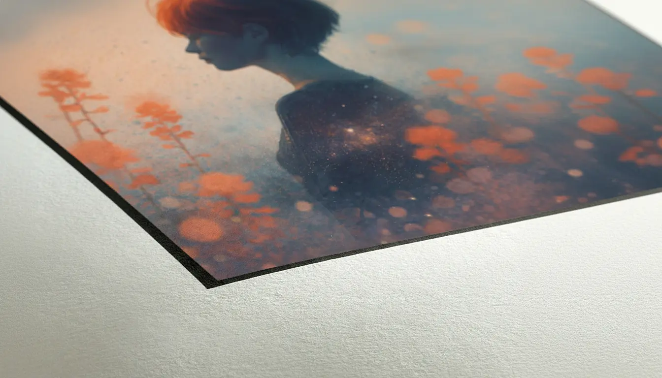 Detalle de impresión giclée sobre Hahnemühle Photo Rag 308 g/m² — Umbra Studio