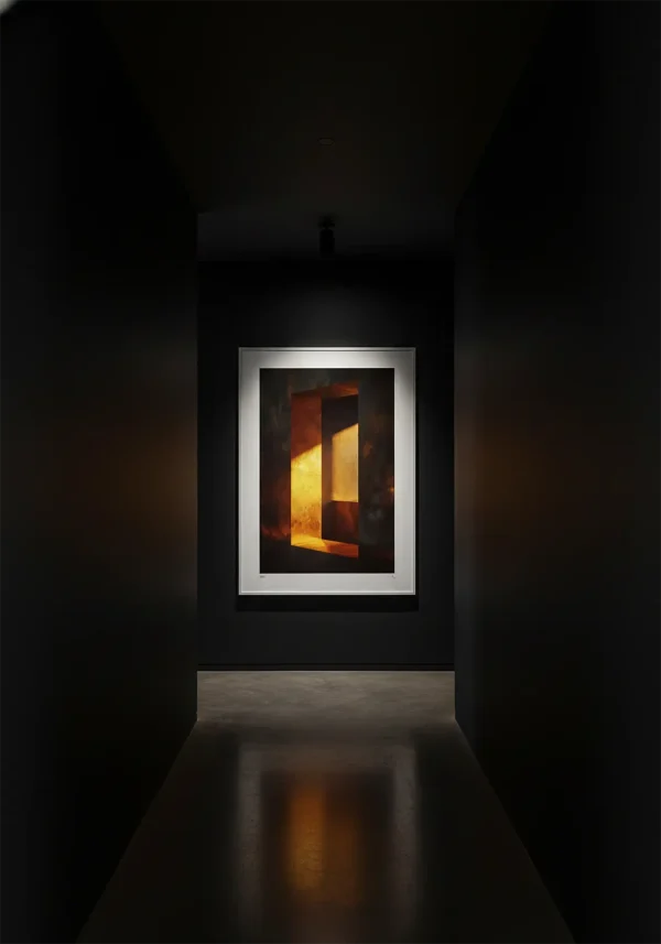 Light piercing through ochre - dramatic light - UMBRA STUDIO
