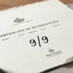 Hahnemühle certificate of authenticity hand-numbered — limited edition of 9 copies, Umbra Studio.